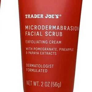 NEW Trader Joe’s Microdermabrasion Facial Scrub Exfoliating Cream Cleanser
